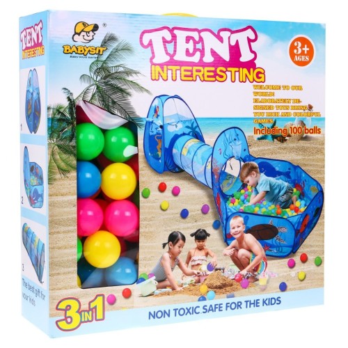 Tent with balls