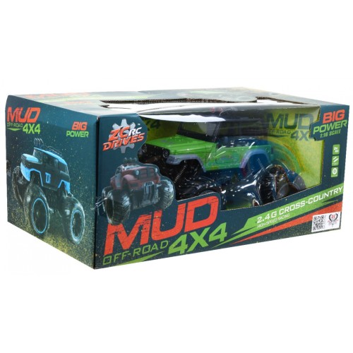 Toy car Jeep Off-road R C 2 4 G 1 16 Green