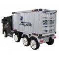 Container Truck Black + Semitrailer