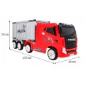 Container Truck Red + Semitrailer