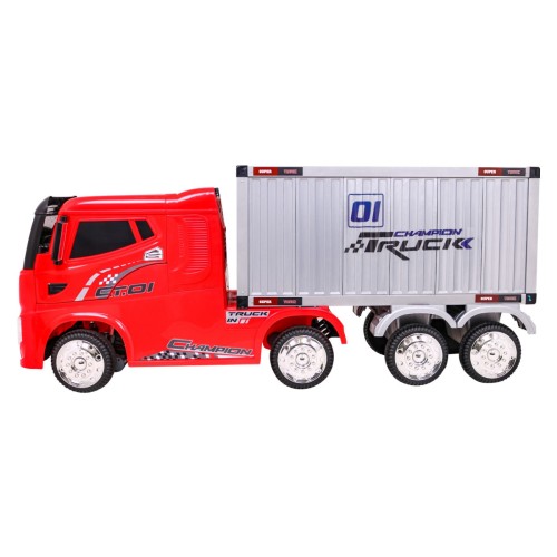 Container Truck Red + Semitrailer