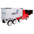 Container Truck Red + Semitrailer