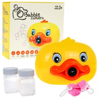 Camera Duck Making Bubbles Yellow