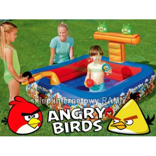 Basen Angry Birds Wyrzutnia 147 147 91cm BESTWAY