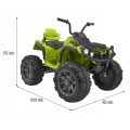Vehicle Quad ATV 2 4 G BDM0906 Green