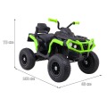 Quad ATV Air Wheel Black Green
