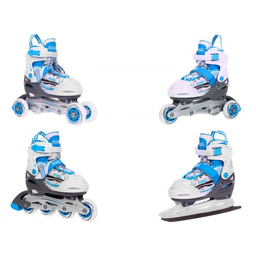 Rollerskate set 4 in 1 30-33 blue