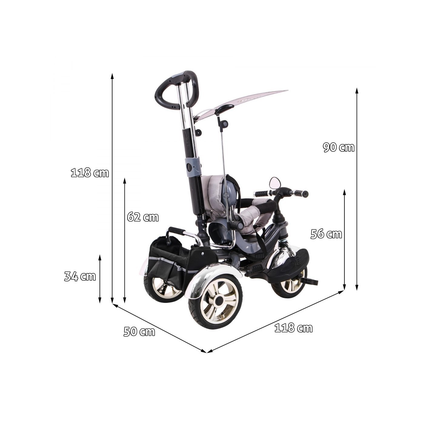 Rowerek Sportrike KR03 AIR Grafit