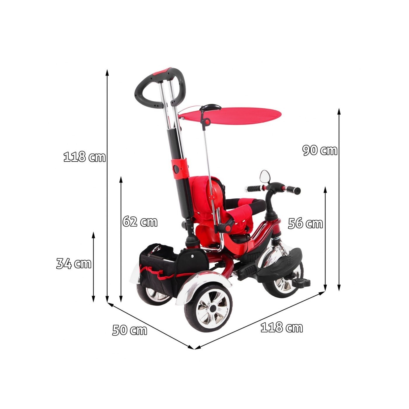 Rowerek SporTrike KR03 EVA Czerwony