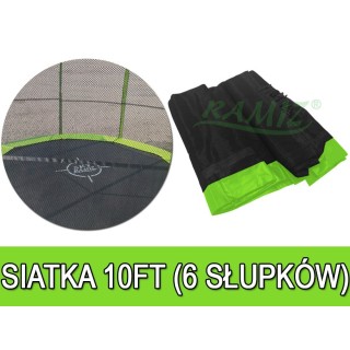 Safety net mesh for trampoline 10FT - 6 poles green