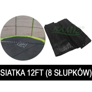 Siatka do Trampoliny 12FT - 8 pól Czarna