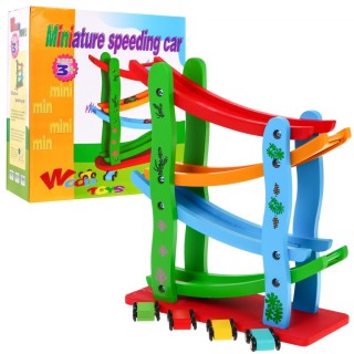 Track For Car Wooden Slide