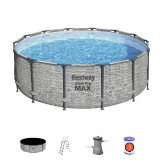 Frame Pool 14FT 427x122cm Steel Pro Max BESTWAY