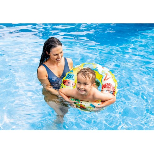 Wesołe kółko dla dzieci 61 cm INTEX białe