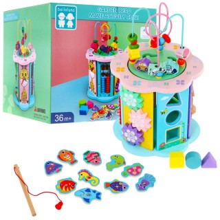 Multifunctional Wood Cube 8in1