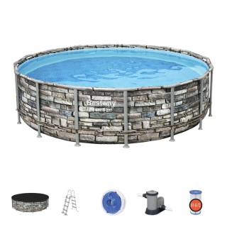 Frame Pool 16 FT 488 x 122 cm Power Steel BESTWAY