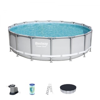 Rack swimming pool 16FT 488x122 cm POWERSteel 6w1 BESTWAY