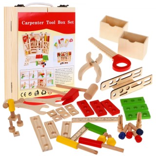 Wood DIY Set Suitcase