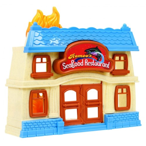 Set Of Fire Brigade Ambulance