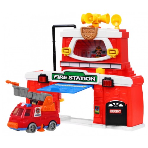 Set Of Fire Brigade Ambulance