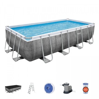 Frame Pool 18 x 9 FT 549 x 274 x 122 cm Power Steel