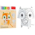 3D cat coloring book