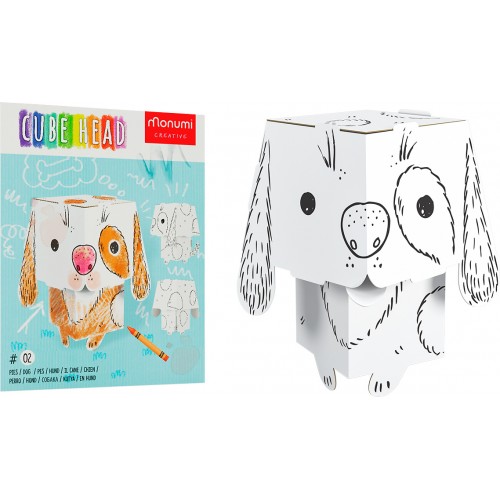 3D dog coloring book