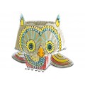 3D owl coloring book