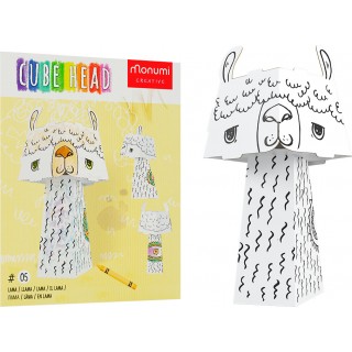 3D Llama coloring book
