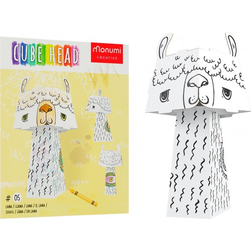 3D Llama coloring book