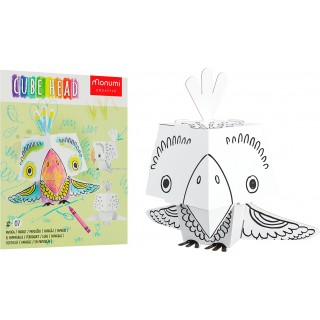 3D parrot coloring book