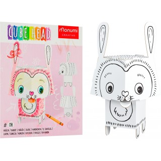 3D Rabbit coloring book