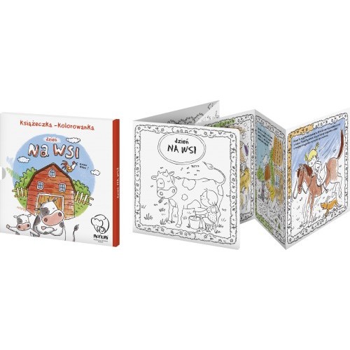 Country Day Accordion Booklet coloring page