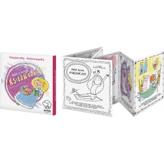 Coloring Book Day in the Life of a Princess Accordion Book