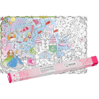 Coloring book Princess poster