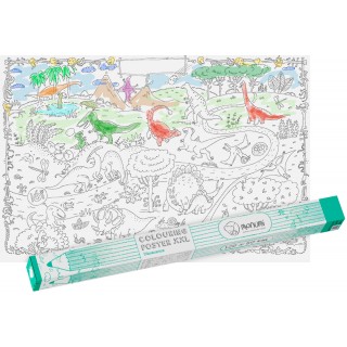 Coloring page Dinosaur World Poster