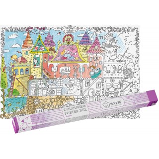 Coloring book Princess Castle poster