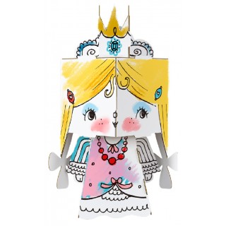 3D Princess Coloring Book
