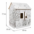House XXL with a car 3D coloring book for children