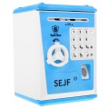 Safety Deposit Box Piggy Bank Blue