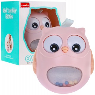 Owl Getting Up For The Little Ones Pink