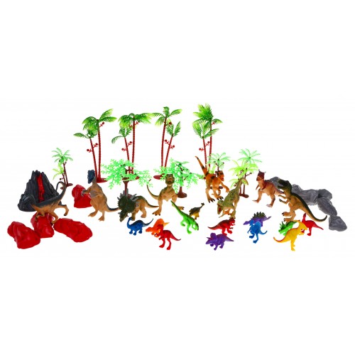 Dinosaur World Figures + Mat + Accessories