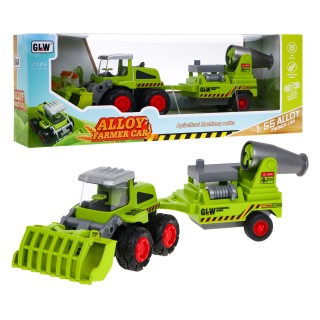 Metal Excavator with Trailer