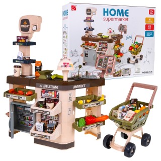 MEGA Supermarket Shop + Trolley and Accessories