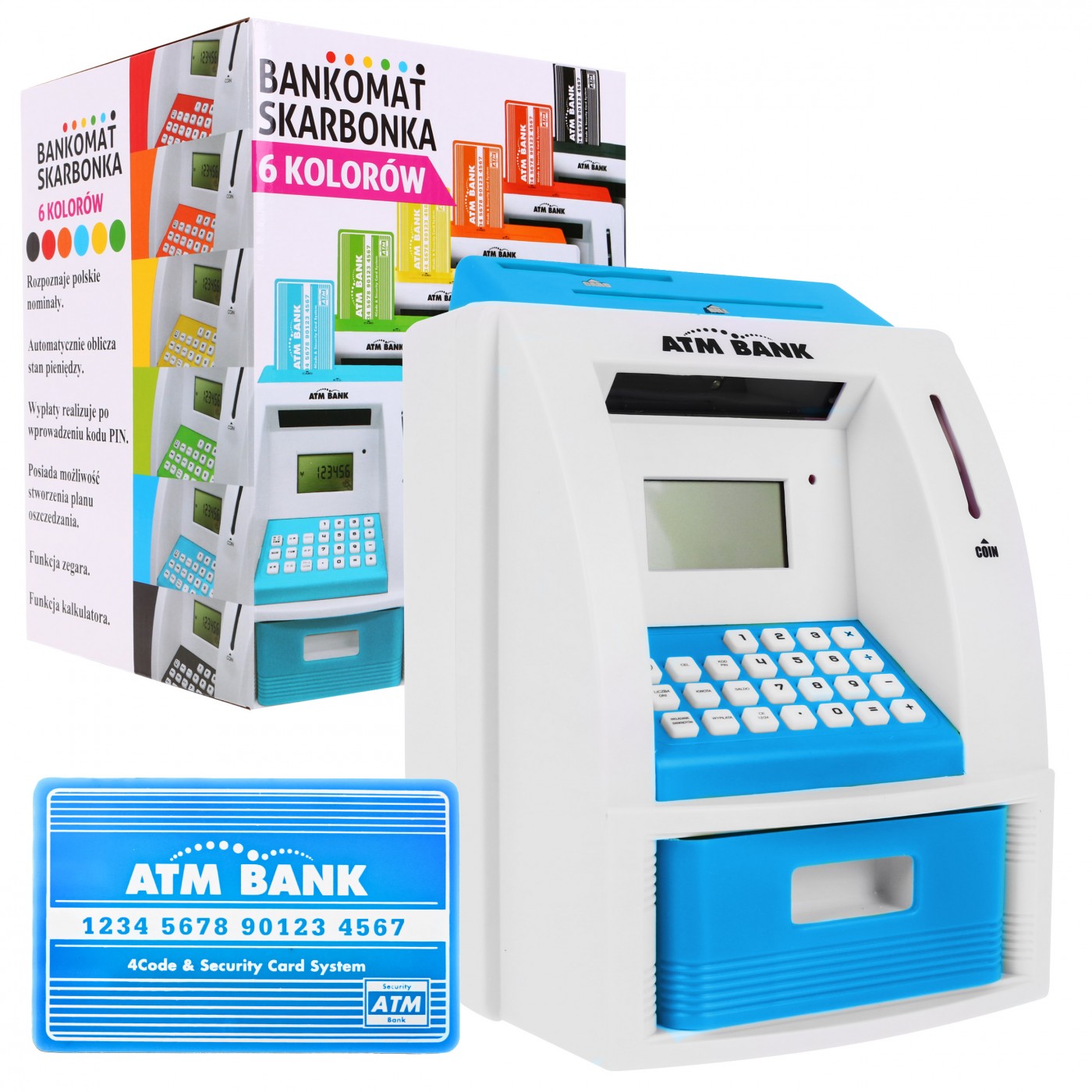 ATM Cash Machine Blue PL