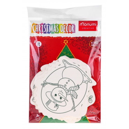 Christmas tree hangers coloring page