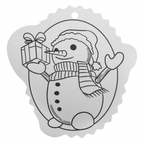 Christmas tree hangers coloring page