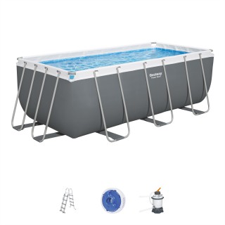 Pool Rack 412 cm x 201 cm x 122 cm POWER STEEL BESTWAY