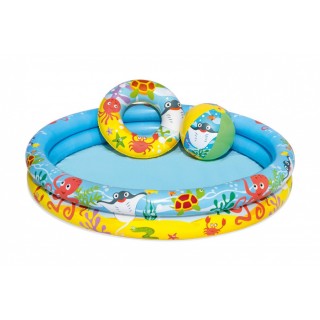 Pool Paddling Pool Wheel Ball Set 3 at 1 1 22 20cm BESTWAY