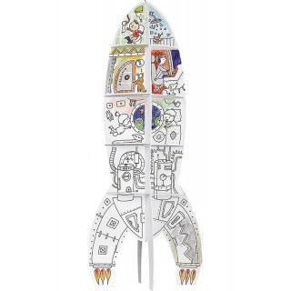 Coloring book 3D XXL Rocket